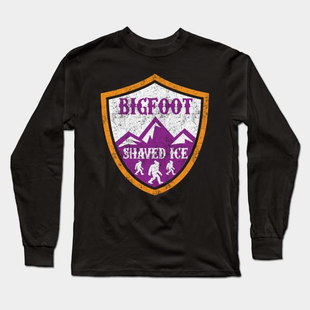 Bigfoot Shaved Ice Long Sleeve T-Shirt by AdultSh*t